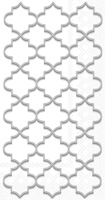 Moroccan Trellis Silver Guest Towels