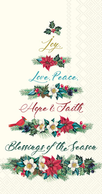 Joy Love Peace Guest Towels