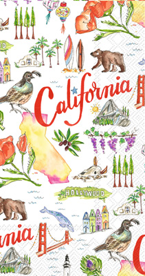 Rosanne Beck - California State Collection CA Guest Towel