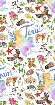 Rosanne Beck - Texas State Collection TX Guest Towel