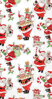 Holly Jolly Santas Guest Towel