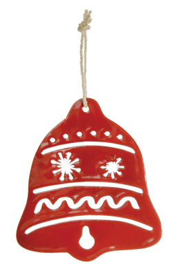 Metal Red Bell Ornament