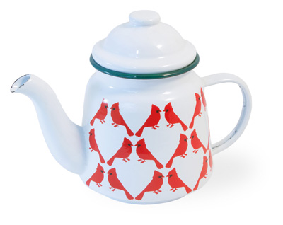 Cardinal Craze Red Cardinal Teapot