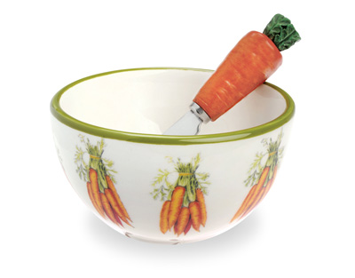 Eddie & Carrots Bowl & Spreader Set