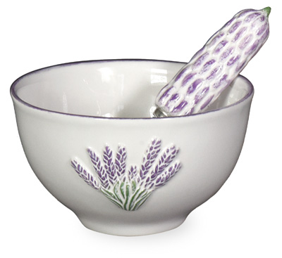 Lavender Bowl & Spreader Set