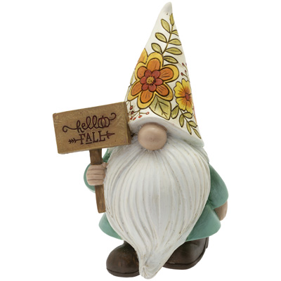 Bo Hello Fall Carved Hat Gnome