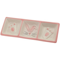 Silly Bunny Tri Part Plate