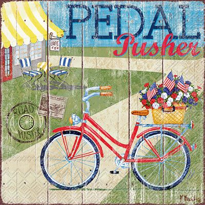 Pedal Pusher Cocktail Napkins