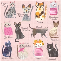 Cool Cats Cocktail Napkins