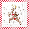 Rosanne Beck Reindeer Pattern Cocktail Napkins