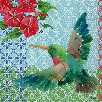 Hummingbird Cocktail Napkins