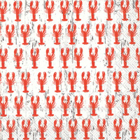 Lobster Repeat Cocktail Napkins