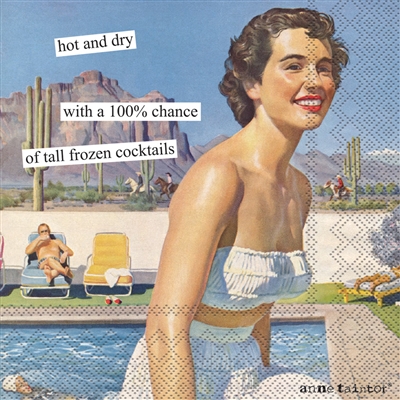 Anne Taintor Hot and Dry Cocktail Napkin