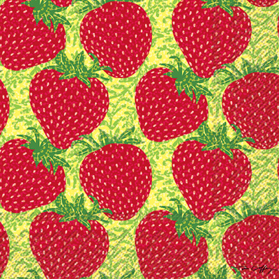 Strawberry Craze Cocktail Napkins