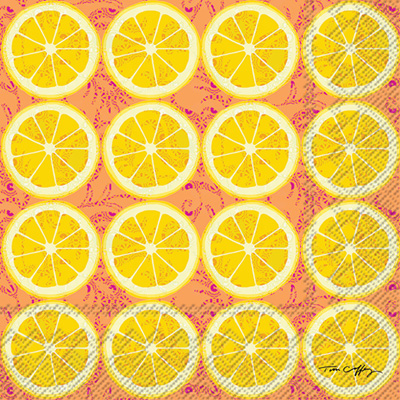 Lemon Craze Cocktail Napkins