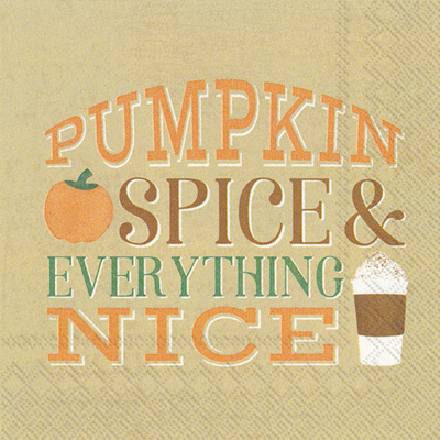 Pumpkin Spice Cocktail Napkin