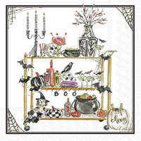 Halloween Bar Cart Cocktail Napkin