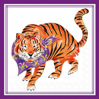 Purple Prowling Tiger Hometown Pride CocktailNapkn