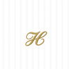 Monogram H Cocktail Napkins