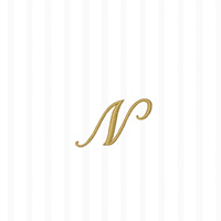 Monogram N Cocktail Napkins