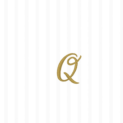 Monogram Q Cocktail Napkins