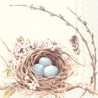 Bird's Nest with Eggs Cocktail Napkins