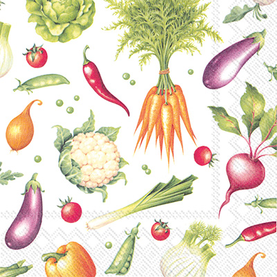 Veggies Cocktail Napkins