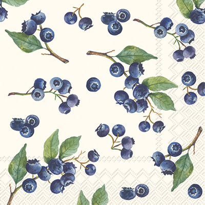 Blueberries Cocktail Napkins