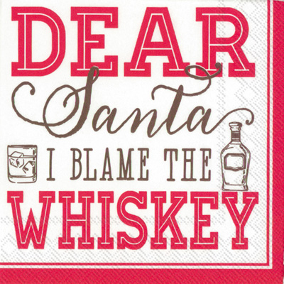 Rosanne Beck Blame the Whiskey Cocktail Napkins