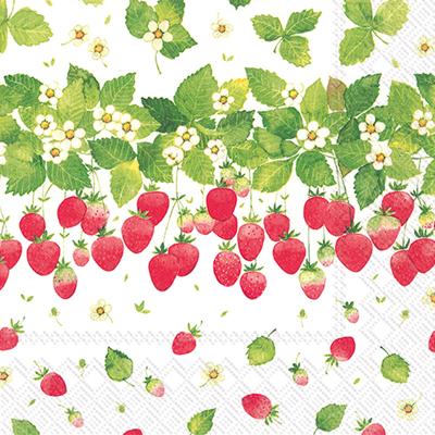 Strawberry Season Cocktail Napkins