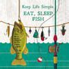 Eat Sleep Fish Cocktail Napkins