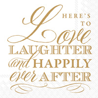 Rosanne Beck Love and Laughter Cocktail Napkins