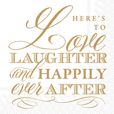 Rosanne Beck Love and Laughter Cocktail Napkins