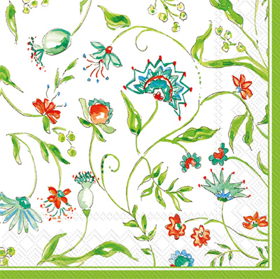 Rosanne Beck Ella Lime Cocktail Napkins