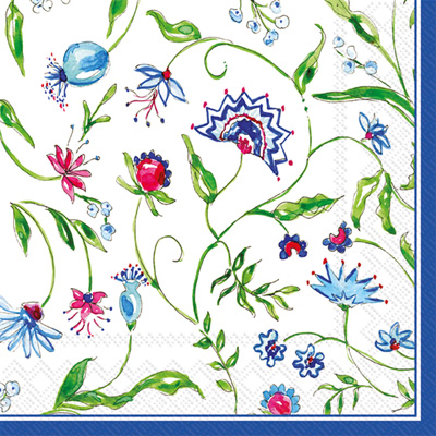 Rosanne Beck Ella Blue Cocktail Napkins