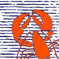 Waterline Lobster Cocktail Napkins