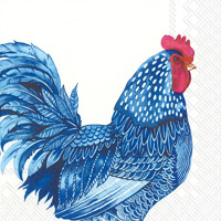 Blue Plumage Cocktail Napkin