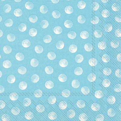 Piggy Dots Cocktail Napkin turquoise