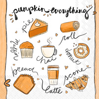 Pumpkin Everything Cocktail Napkin