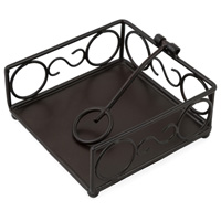 Flat Swirl Cocktail Caddy black