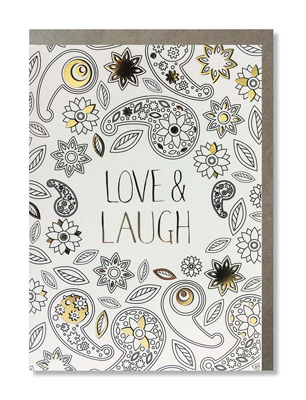 Coloring Card Love & Laugh
