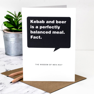 Coulson Macleod Kebab & Beer Greeting Card
