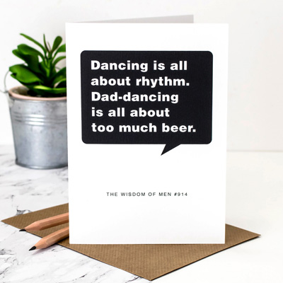 Coulson Macleod Dad Dancing Greeting Card