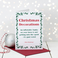 Coulson Macleod Christmas Decorations Greeting Card
