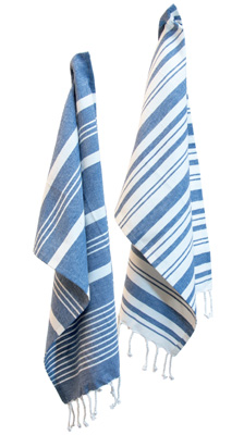 Blue Stripes Tea Towels