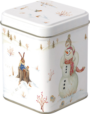 Happy Winter Day Tea Tin