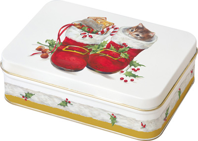 Sweet Christmas Boots Confectionary Tin