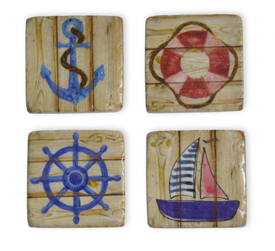 Nautical Icons Coaster Set