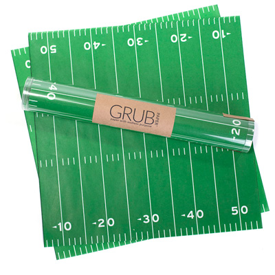 Eat Drink Host Grub Paper Football Field