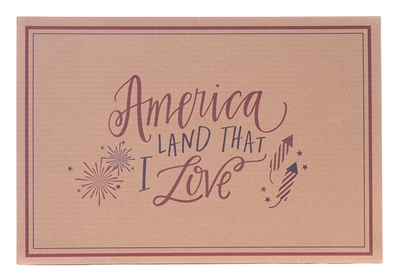 Eat Drink Host Placemats America Land that I Love